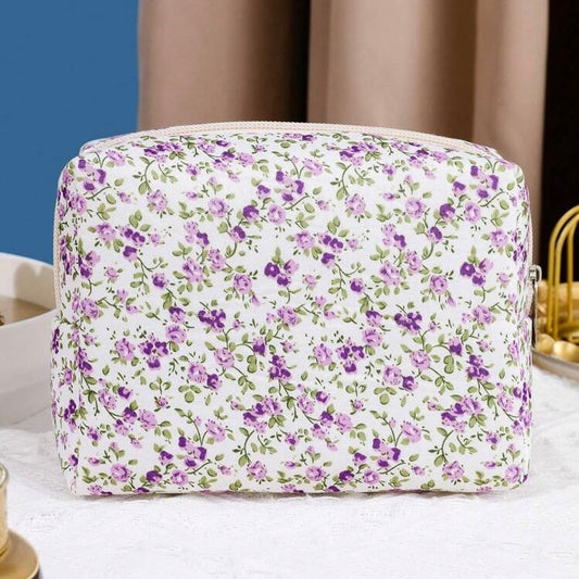 Floral Printed Makeup Bag