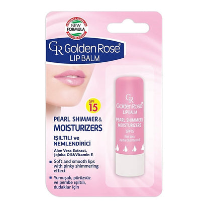Golden Rose Lip Balm Pearl & Shimmer Spf15
